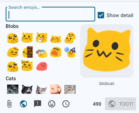 New emoji picker detail