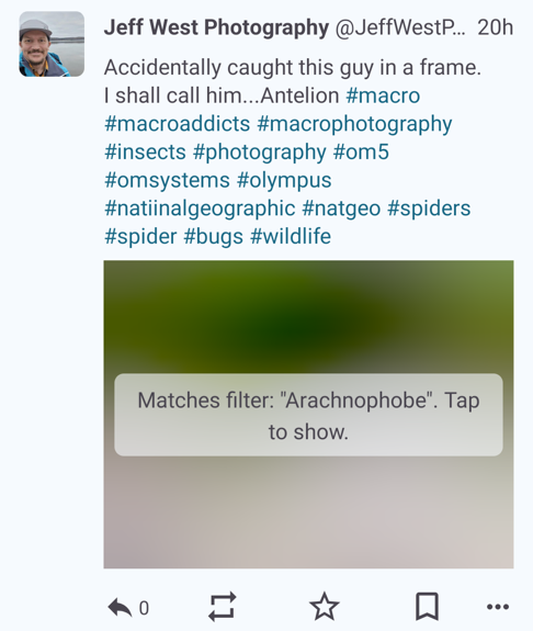 Filtered post