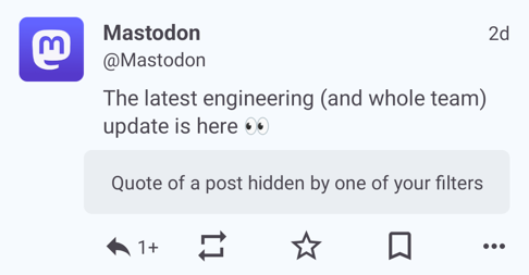 Post with a hidden quote